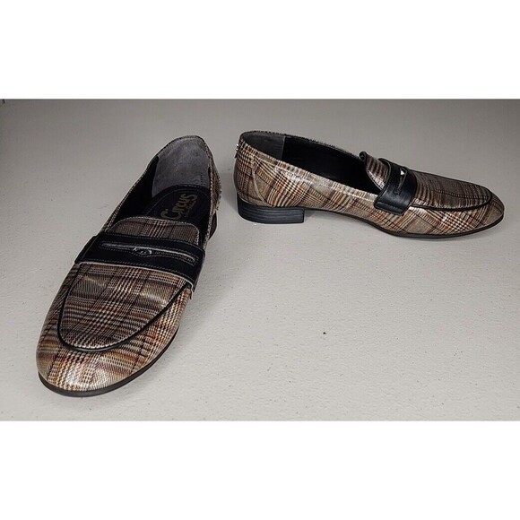 Circus Sam Edelman Hannon Plaid Slip On Penny Loafers Womens Size 7.5 EUC - Picture 2 of 10